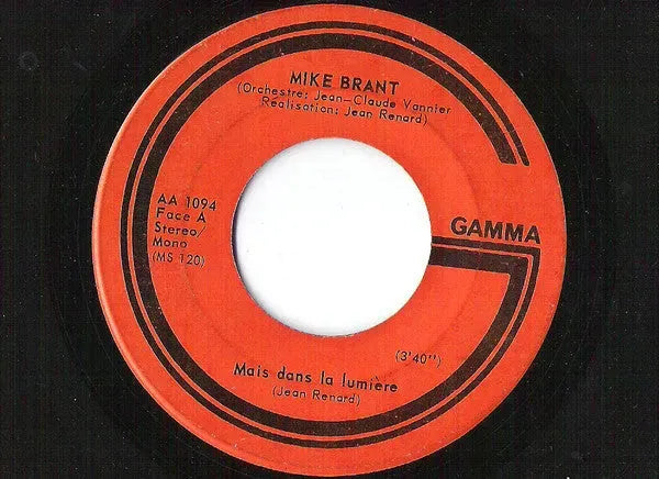 Mike Brant : Mais Dans La Lumière (7", Mono)