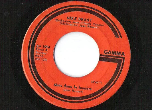 Mike Brant : Mais Dans La Lumière (7", Mono)