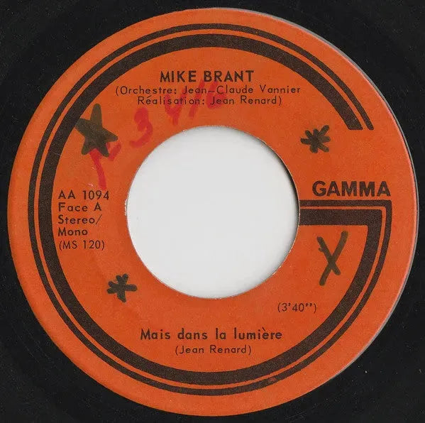 Mike Brant : Mais Dans La Lumière (7", Mono)