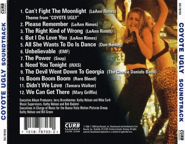 Various :  Coyote Ugly (Soundtrack)  (CD, Comp)