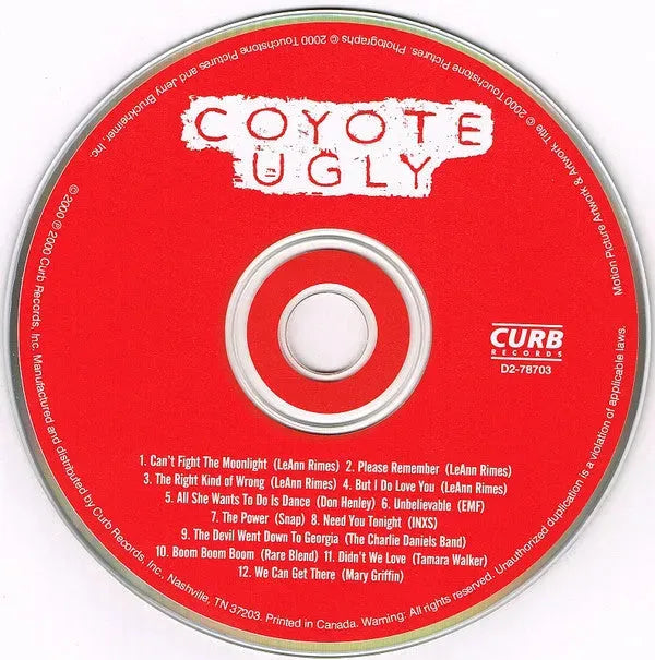 Various :  Coyote Ugly (Soundtrack)  (CD, Comp)