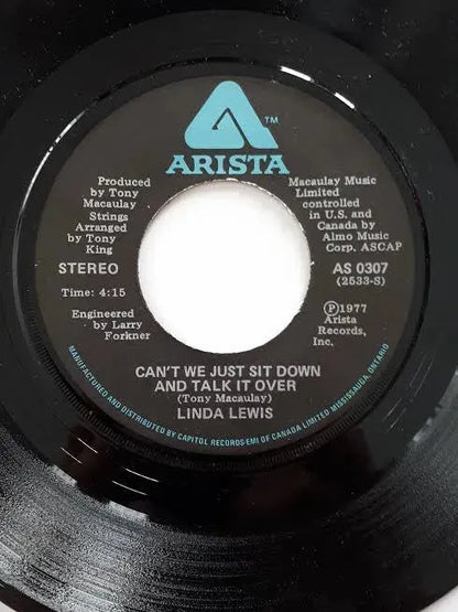 Linda Lewis : Can't We Just Sit Down And Talk It Over (7")