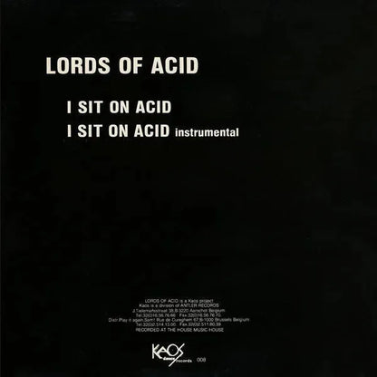 Lords Of Acid : I Sit On Acid (12", Cen)