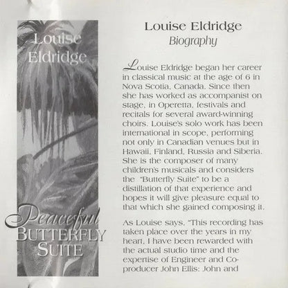 Louise Eldridge : Peaceful Butterfly Suite (CD, Album)