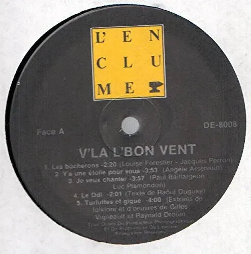 V'là L'Bon Vent : V'Là L'Bon Vent (LP, Album)