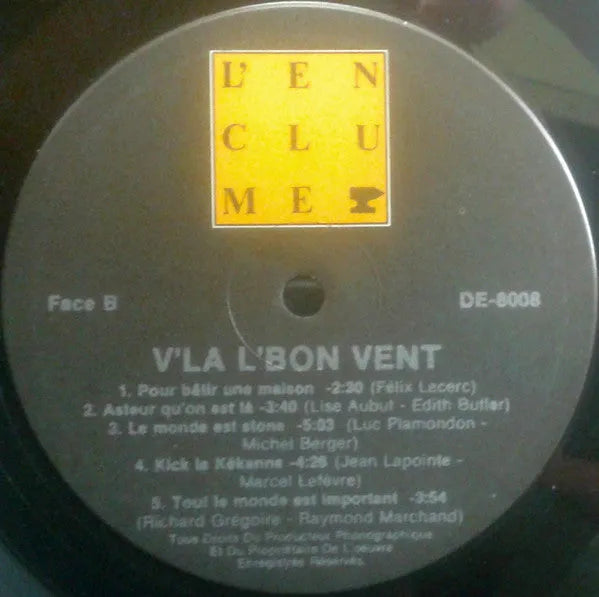 V'Là L'Bon Vent* : V'Là L'Bon Vent (LP, Album)