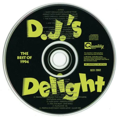 Various : D.J.'s Delight - The Best Of 1994 (CD, Comp, Mixed)