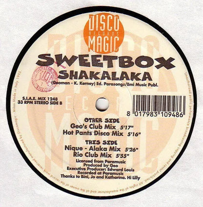 Sweetbox : Shakalaka (12")