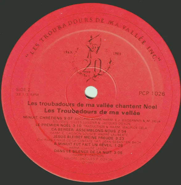 Les Troubadours De Ma Vallée : Chantent Noël (LP, Album)