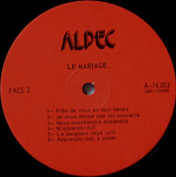 Various : Le Mariage (LP, Album)