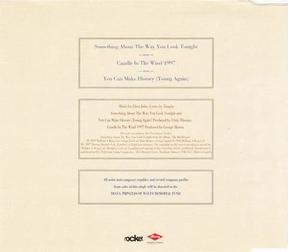 Elton John : Something About The Way You Look Tonight / Candle In The Wind 1997 (CD, Single)