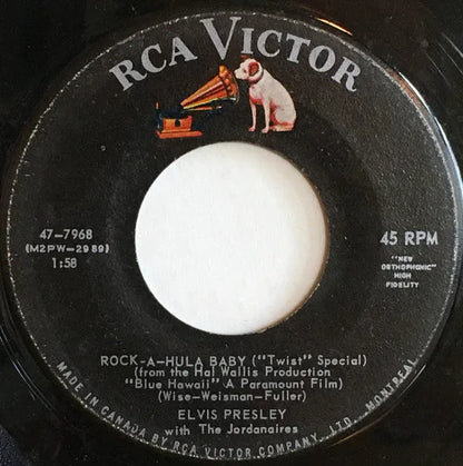 Elvis Presley With The Jordanaires : Can't Help Falling In Love / Rock-A-Hula Baby (7", RE)