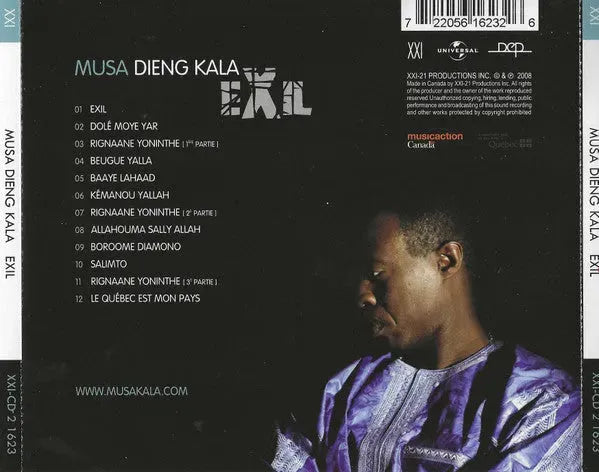 Musa Dieng Kala : Exil (CD, Album)