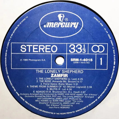 Gheorghe Zamfir : The Lonely Shepherd (LP)