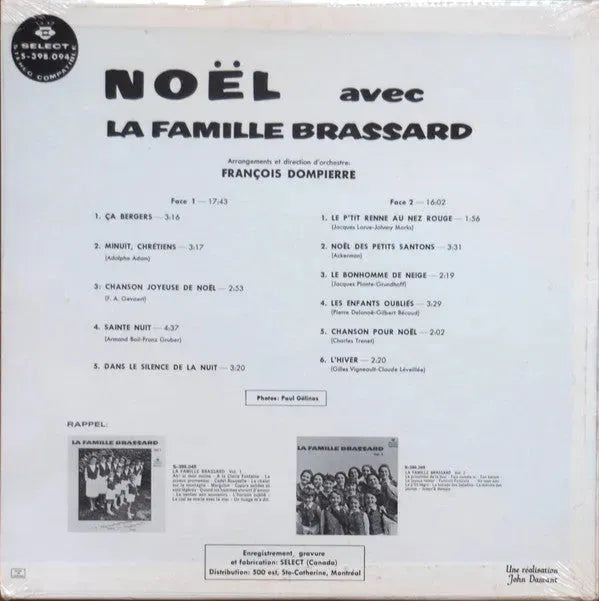 La Famille Brassard : Noël Avec La Famille Brassard (LP)