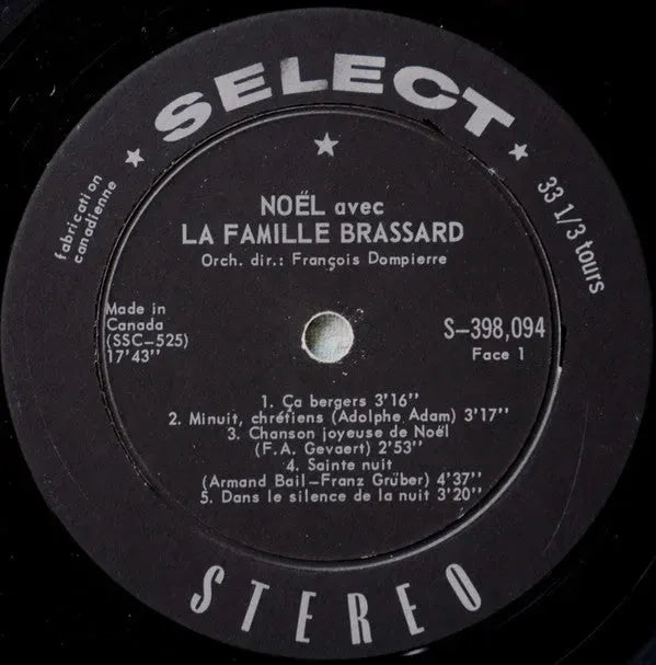 La Famille Brassard : Noël Avec La Famille Brassard (LP)