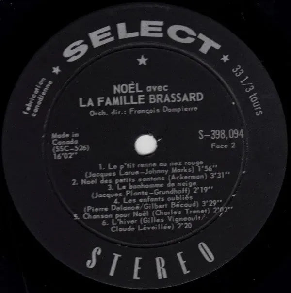 La Famille Brassard : Noël Avec La Famille Brassard (LP)