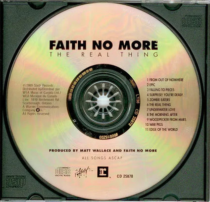 Faith No More : The Real Thing (CD, Album, RE)