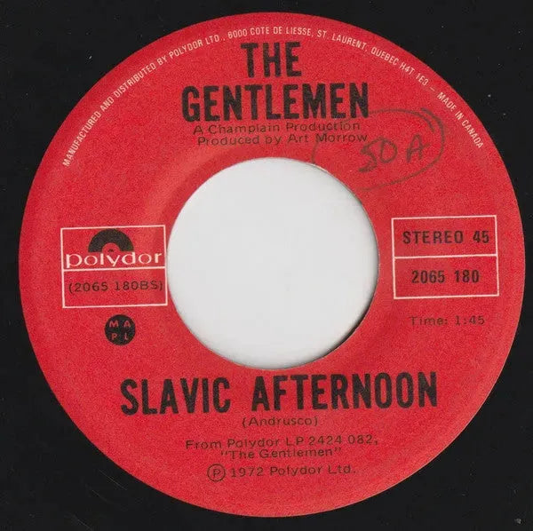 The Gentlemen (13) : Latin Afternoon / Slavic Afternoon (7", Single, RE)