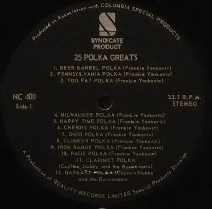 Various : 25 Polka Greats (LP, Comp)