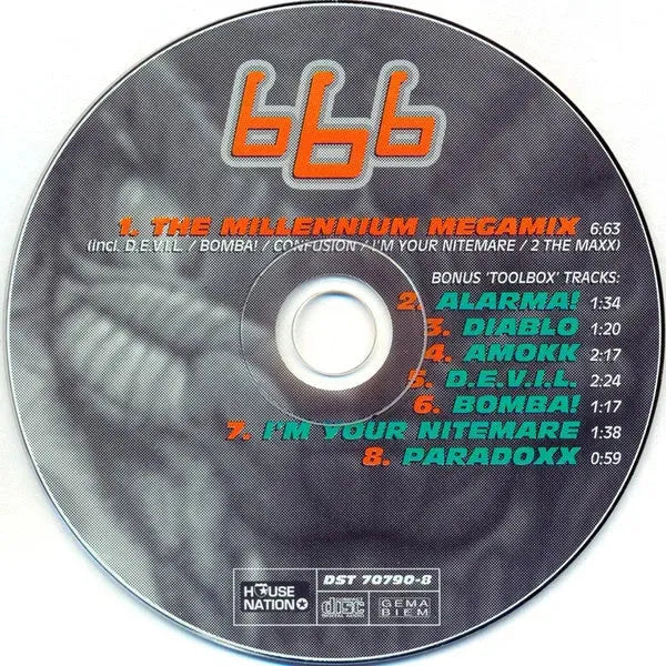 666 : The Millennium Megamix (CD, Maxi)