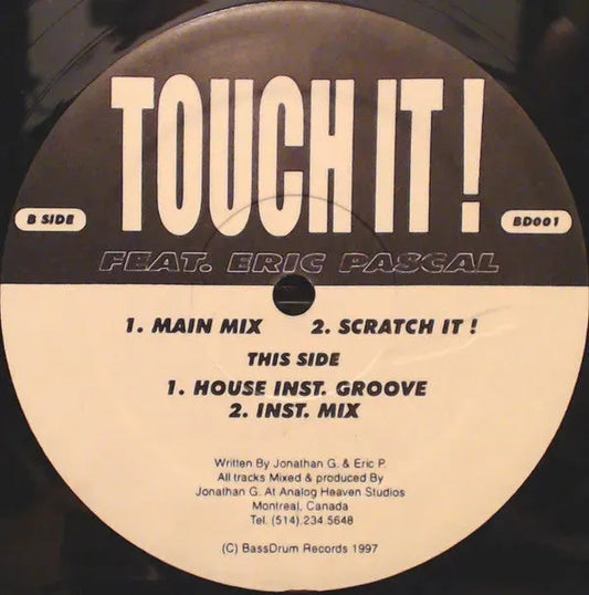 Eric Pascal (3) : Touch It! (12", Single)