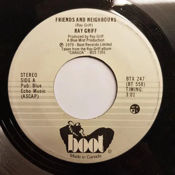 Ray Griff : Friends And Neighbors (7", Single)