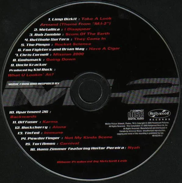 Various : Music From And Inspired By M:I-2 (CD, Album, Comp)