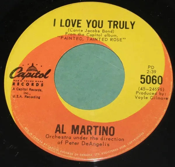 Al Martino : Living A Lie (7", Single)