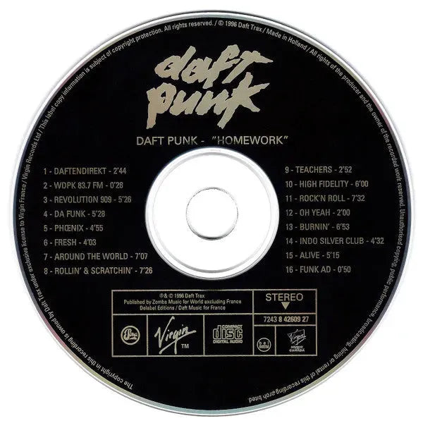 Daft Punk : Homework (CD, Album)