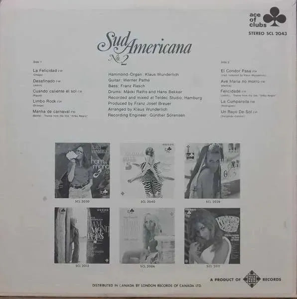 Klaus Wunderlich : Sud Americana No. 2 (LP, Album)