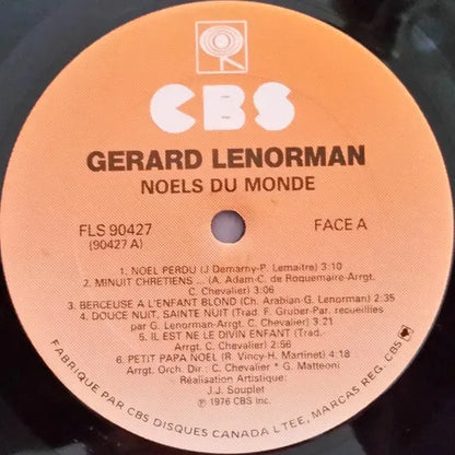 Gérard Lenorman : Noëls Du Monde (LP, Album)