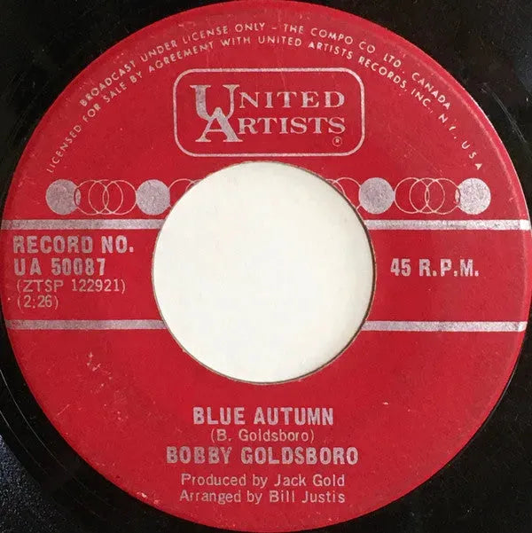 Bobby Goldsboro : Blue Autumn (7", Single)