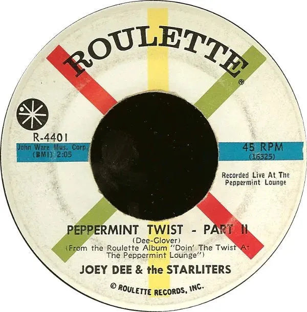 Joey Dee & The Starliters : Peppermint Twist (7", Single)