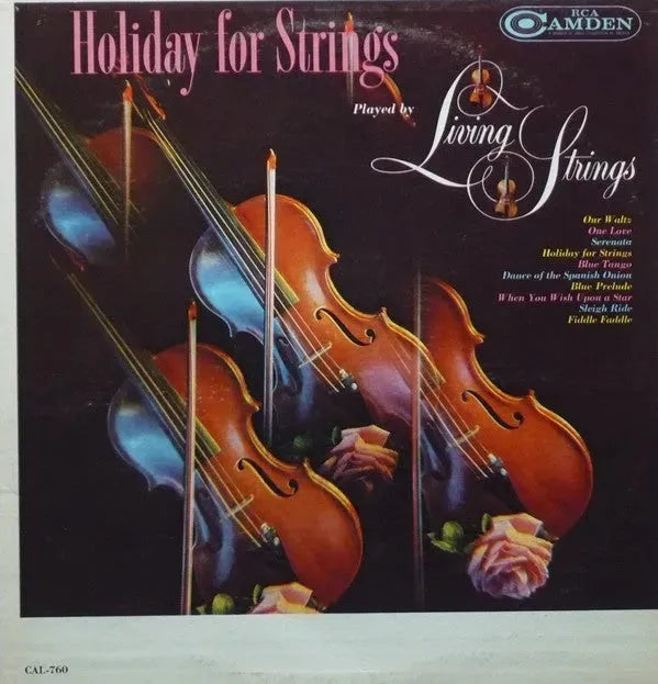 Living Strings : Holiday For Strings (LP, Album, Mono)