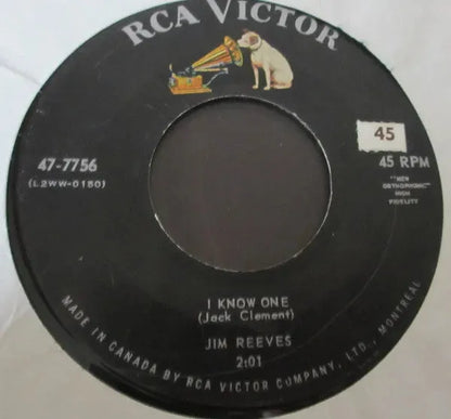 Jim Reeves : I Know One / I'm Gettin' Better (7", Single)