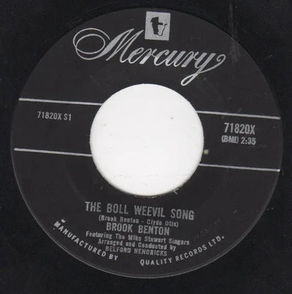 Brook Benton : The Boll Weevil Song / Your Eyes (7", Single)