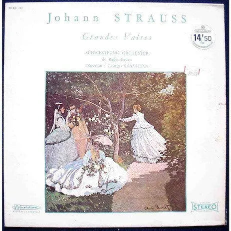 Johann Strauss* - Südwestfunk Orchester De Baden-Baden* / Georges Sebastian : Grandes Valses (LP)