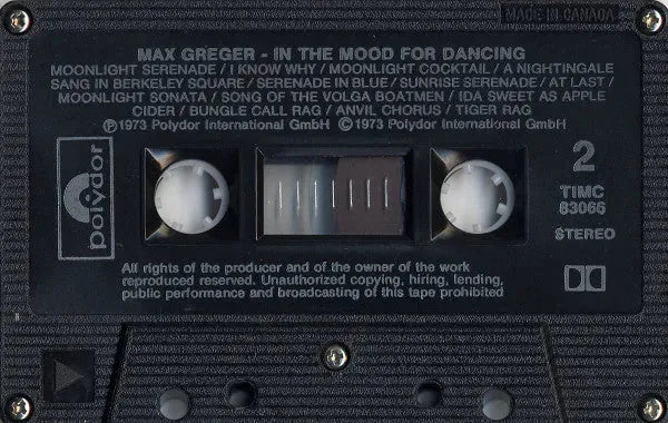 Max Greger Und Sein Orchester : In The Mood For Dancing (Cass, Album, RE, Dol)