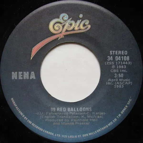 Nena : 99 Red Balloons (7")