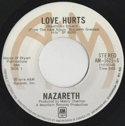 Nazareth (2) : Love Hurts (7", Single)