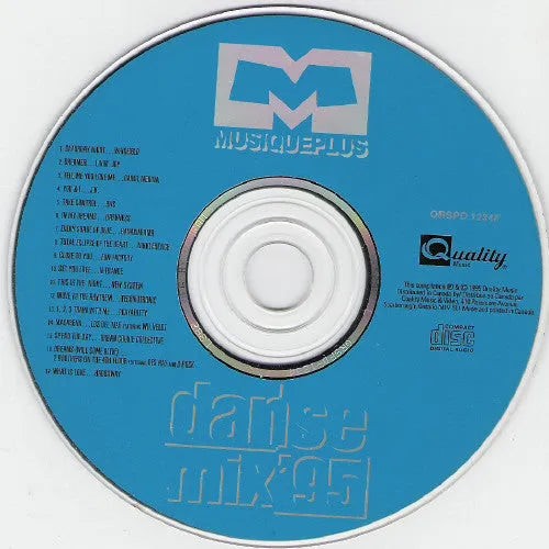 Various : MusiquePlus Danse Mix '95 (CD, Comp, Mixed)