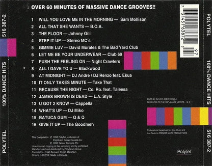 Various : 100% Dance Hits (CD, Comp, Mixed)