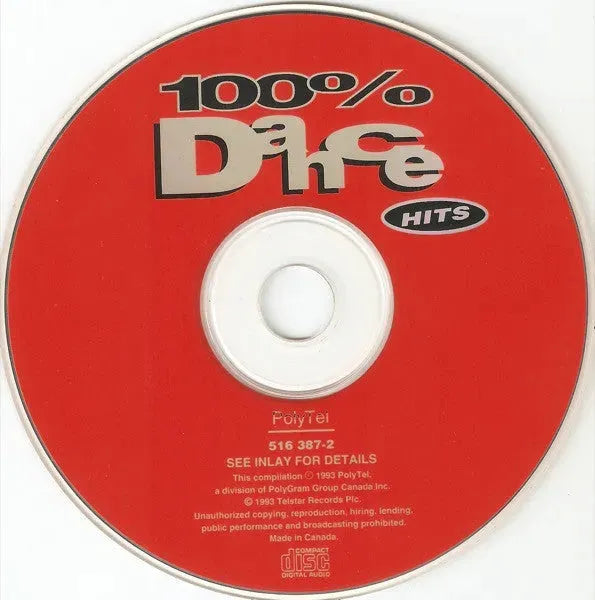 Various : 100% Dance Hits (CD, Comp, Mixed)