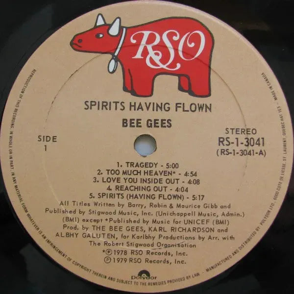 Bee Gees : Spirits Having Flown (LP, Album)