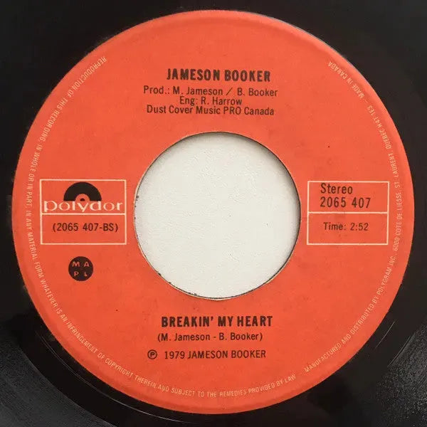 Jameson Booker : Sophistication / Breakin' My Heart (7", Single)