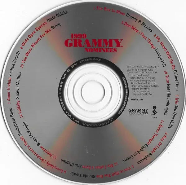 Various : 1999 Grammy Nominees (CD, Comp)