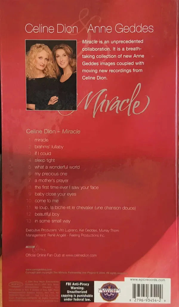 Céline Dion : Miracle (Box, Ltd + CD, Album + DVD-V, NTSC)