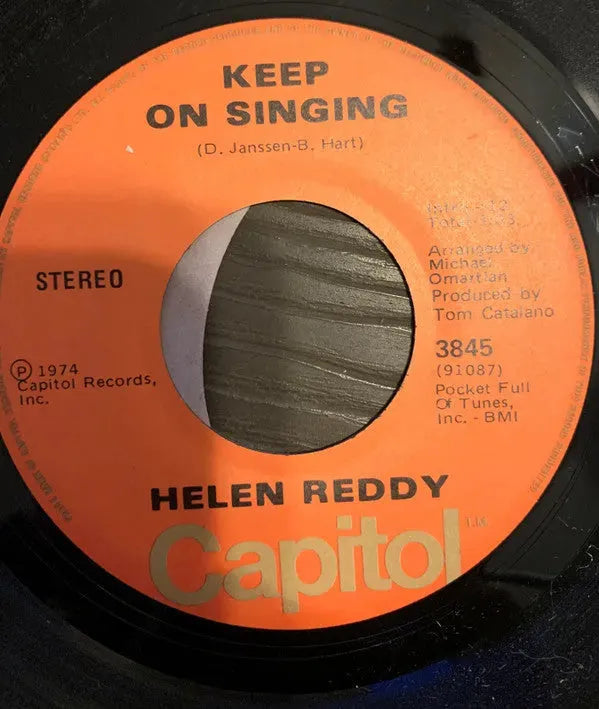 Helen Reddy : Keep On Singing (7")