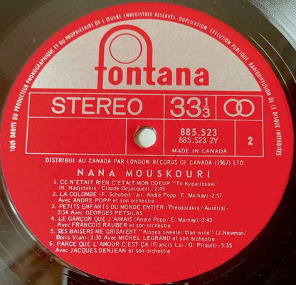 Nana Mouskouri : Un Canadien Errant (LP, Album)